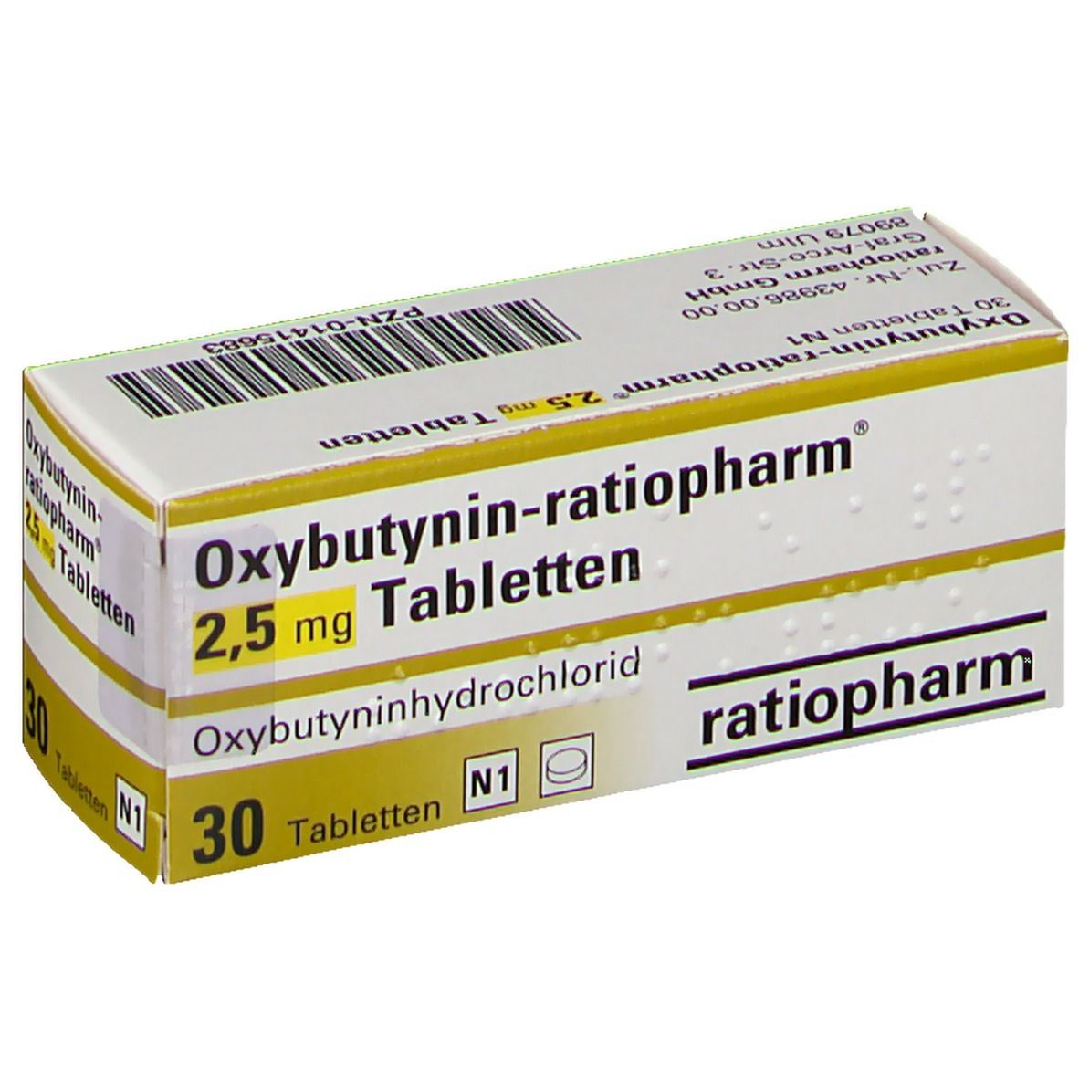 Oxybutynin-ratiopharm® 2,5 mg