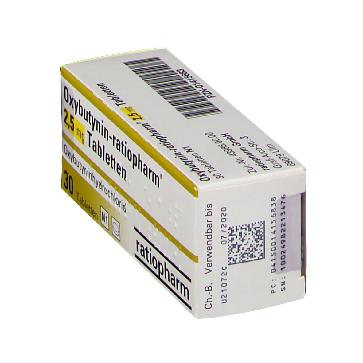 Oxybutynin-ratiopharm® 2,5 mg