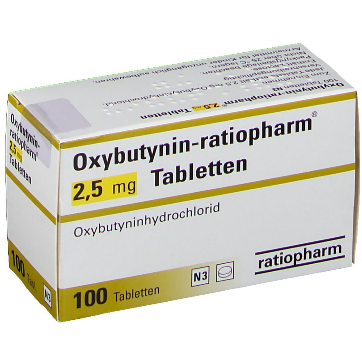 Oxybutynin-ratiopharm® 2,5 mg