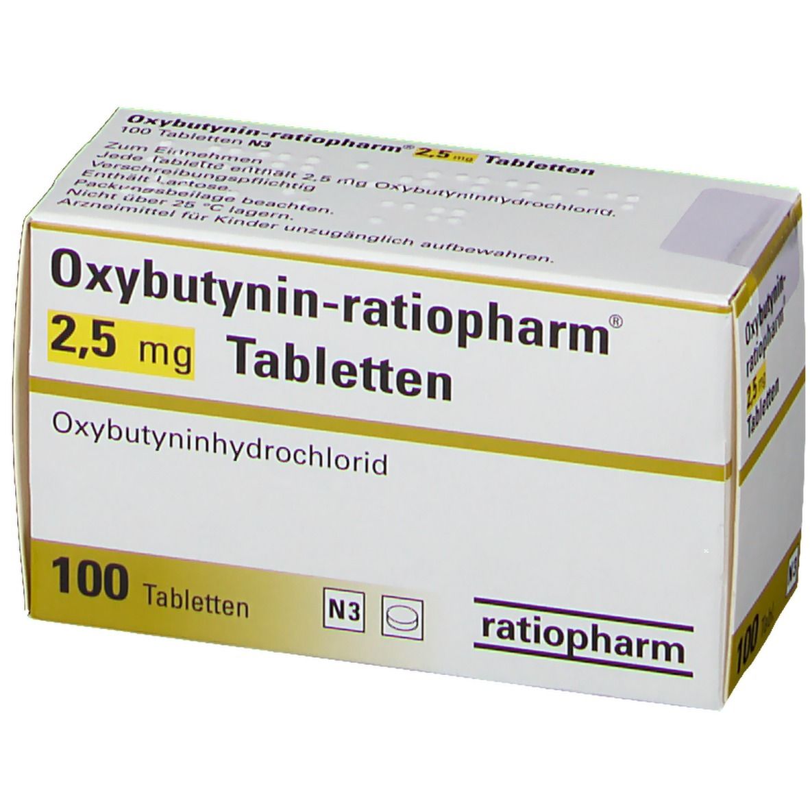 Oxybutynin-ratiopharm® 2,5 mg