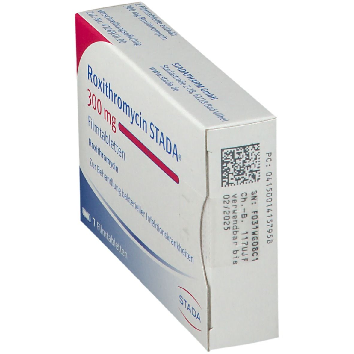 Roxithromycin Stada 150 mg Filmtabletten 10 St