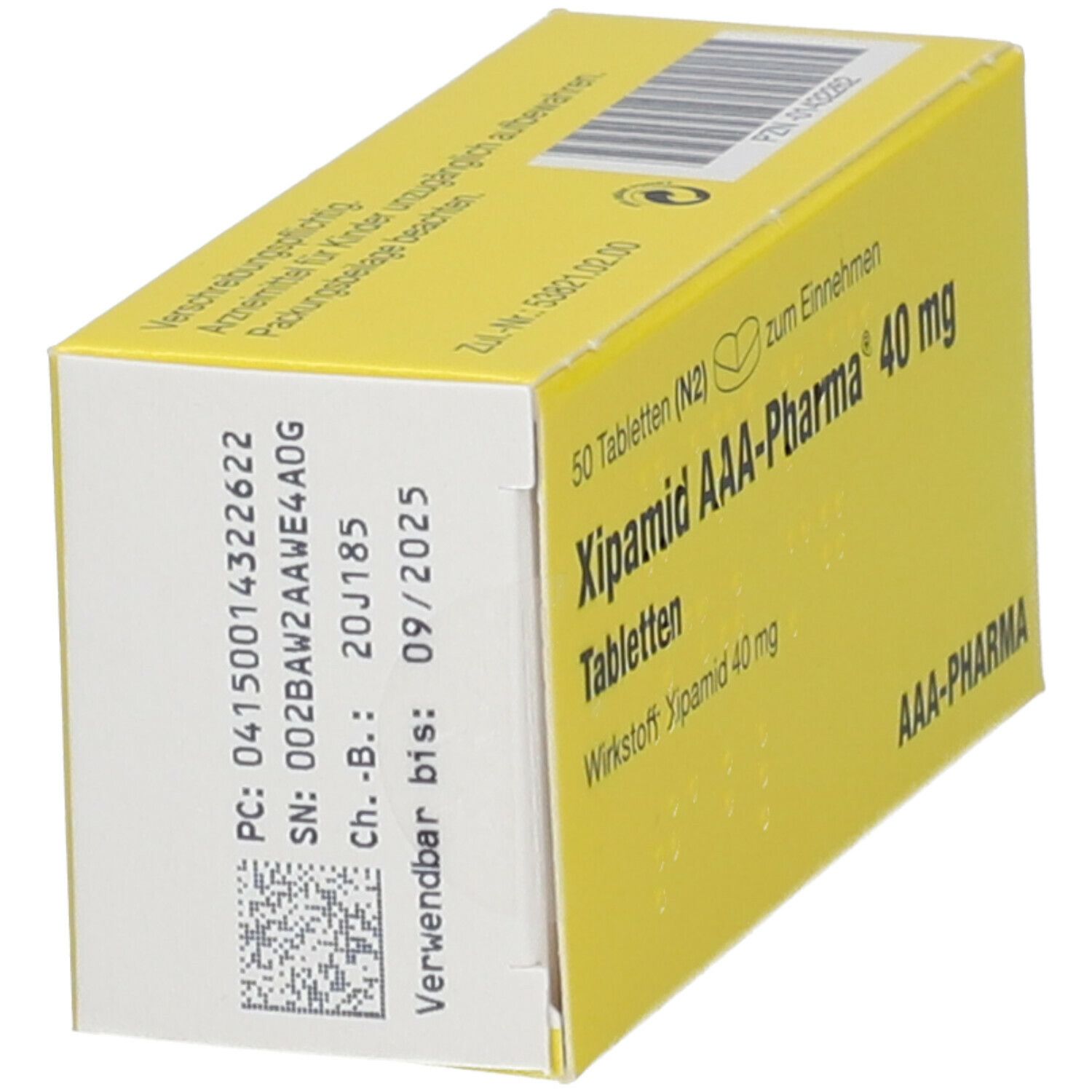 Xipamid 40 mg AAA-Pharma Tabletten 50 St