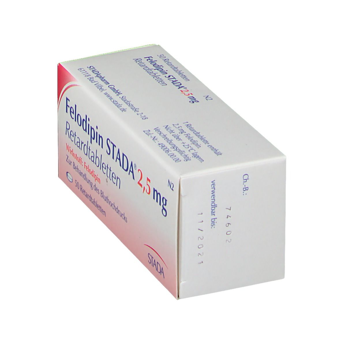 Felodipin Stada 2,5 mg Retardtabletten 50 St Retard-Tabletten