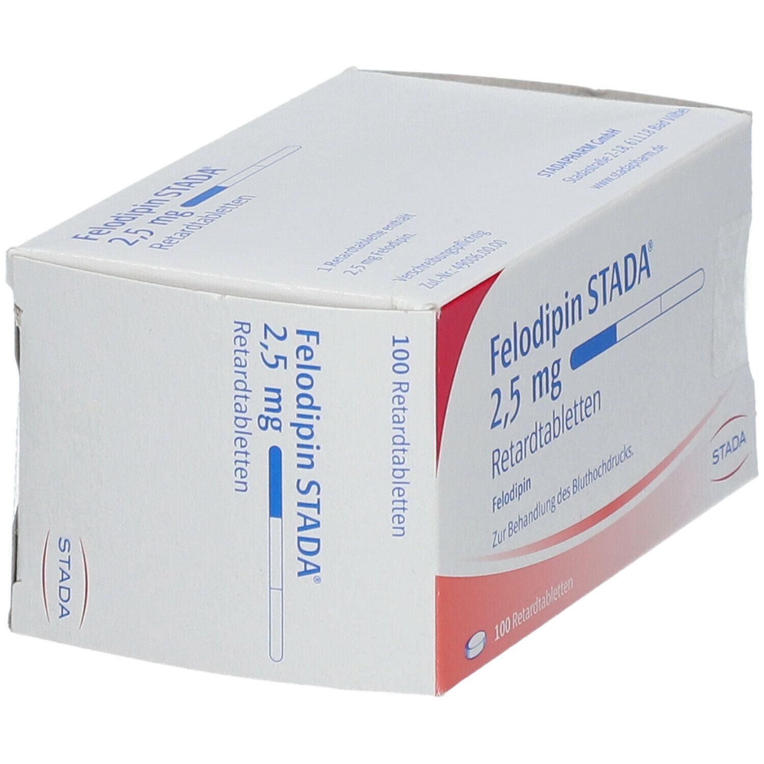 Felodipin Stada 2,5 mg Retardtabletten 100 St Retard-Tabletten