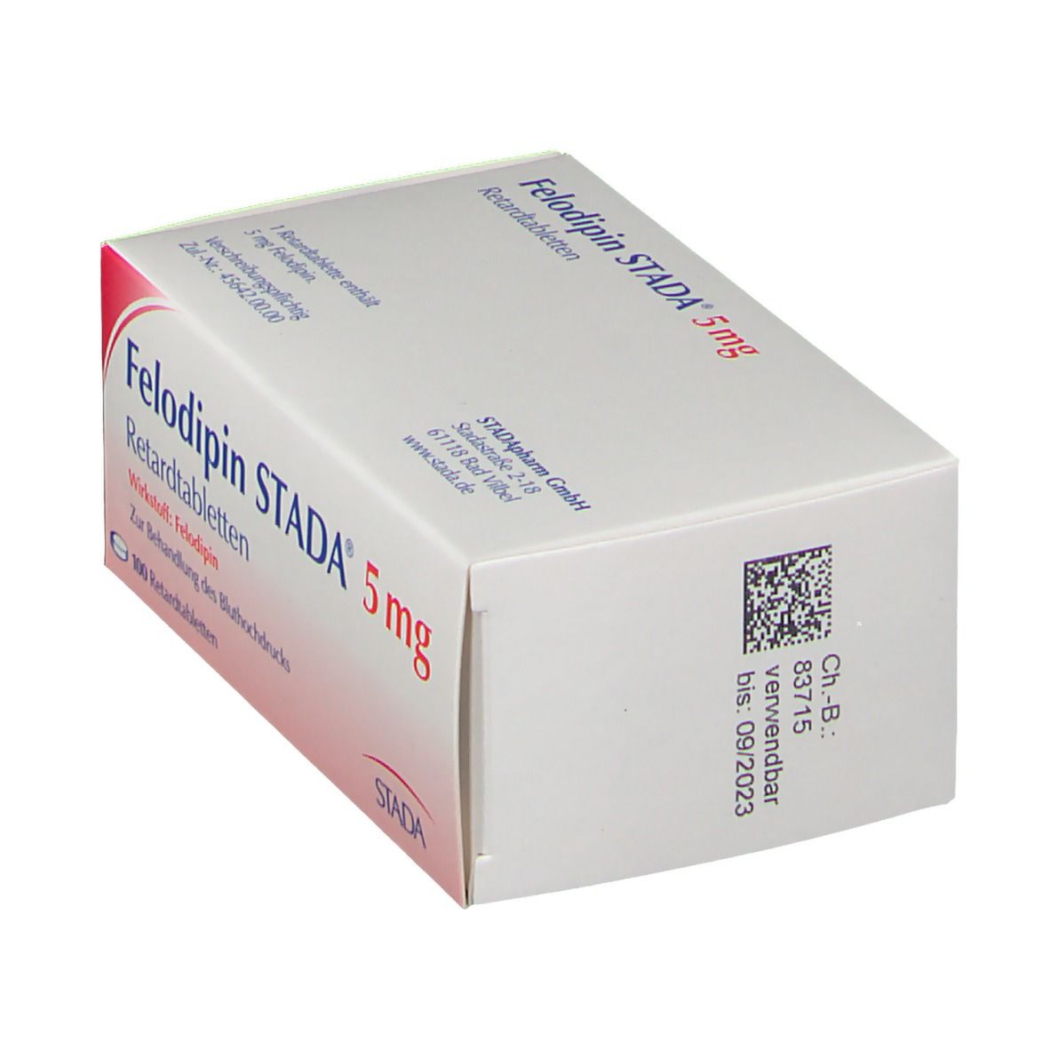 Felodipin Stada 5 mg Retardtabletten 100 St Retard-Tabletten