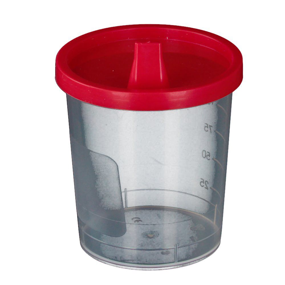 Urinbecher mit Schnappdeckel 100 St Becher