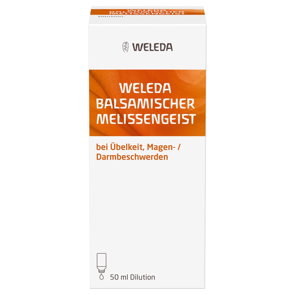 Weleda Balsamischer Melissengeist - hilft bei Kreislaufproblemen, Übelkeit, Erbrechen, Bauchschmerzen & Zahnschmerzen