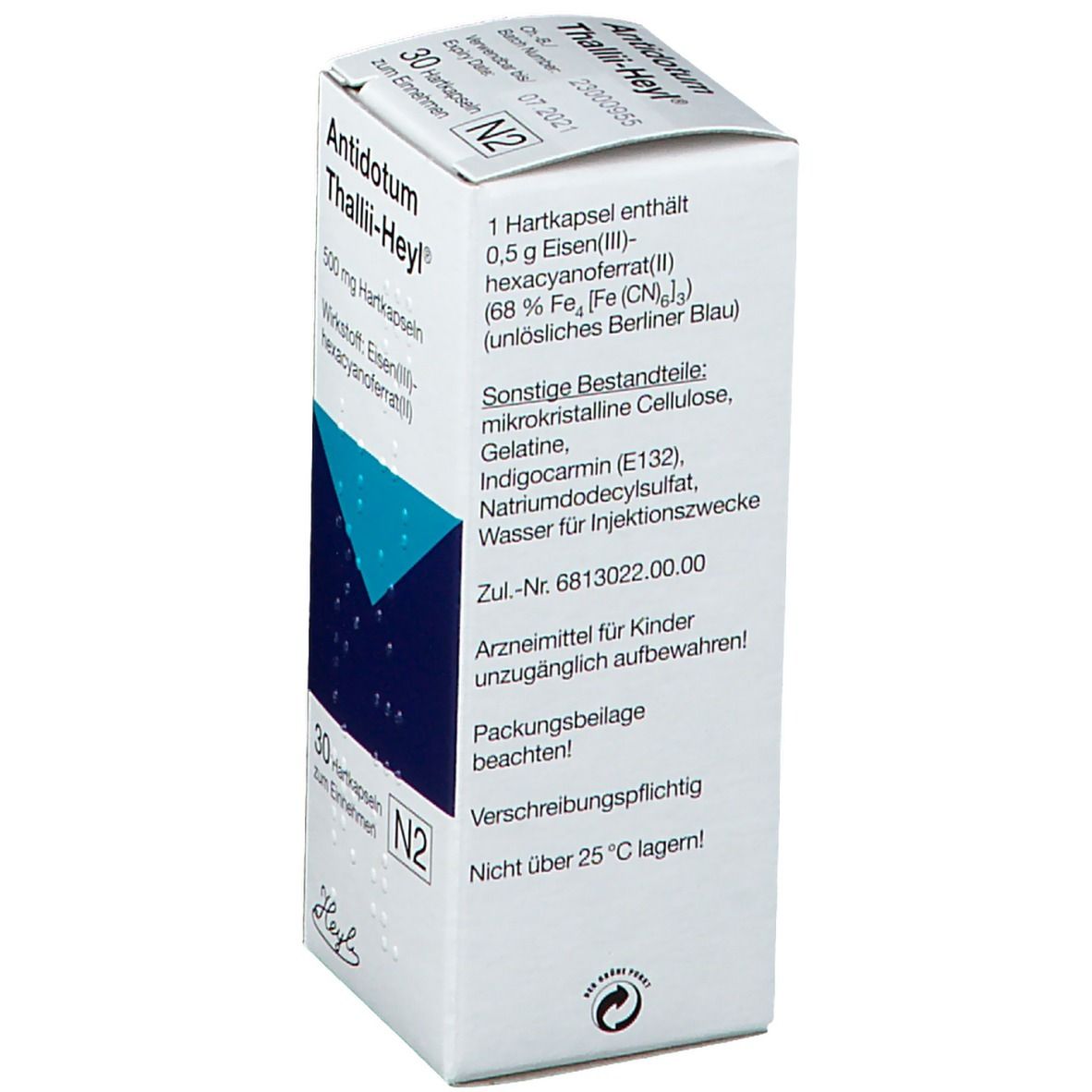 Antidotum Thallii-Heyl® 500 mg