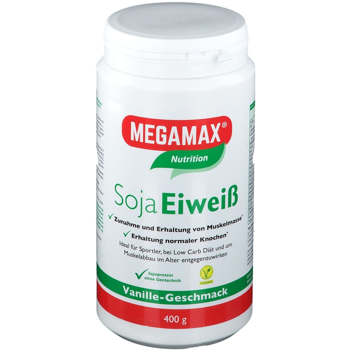 Soja Eiweiss 80+Methionin Vanille Pulver 400 g