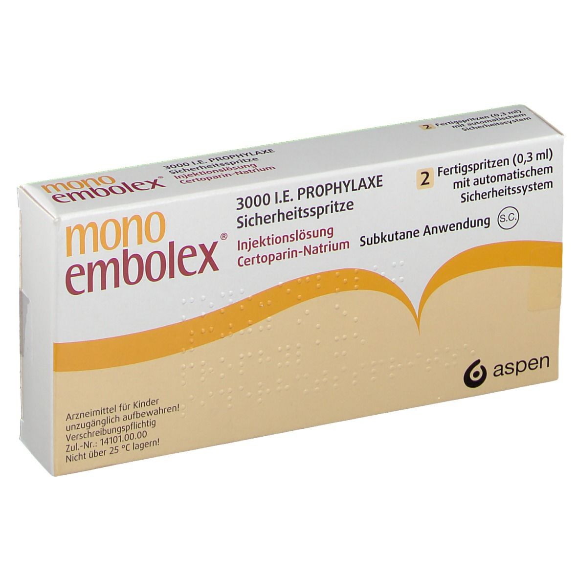 mono embolex® 3000 I.E. PROPHYLAXE