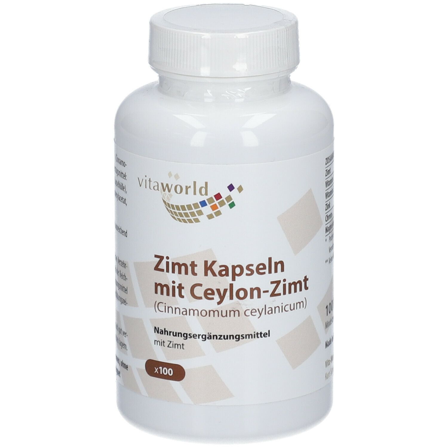 Zimt 500 mg + Zink + Chrom Kapseln