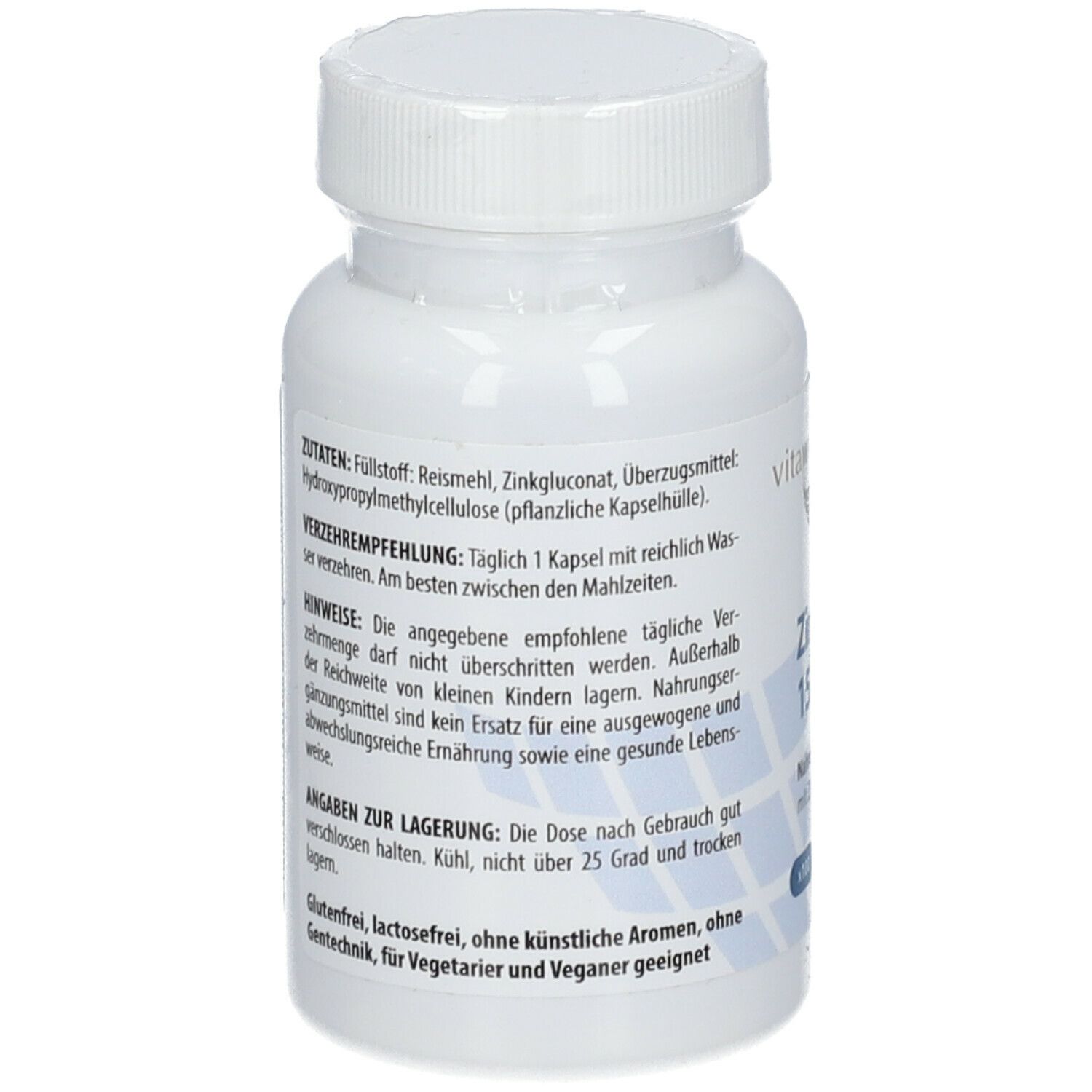 Zink 15 mg Zinkgluconat Kapseln