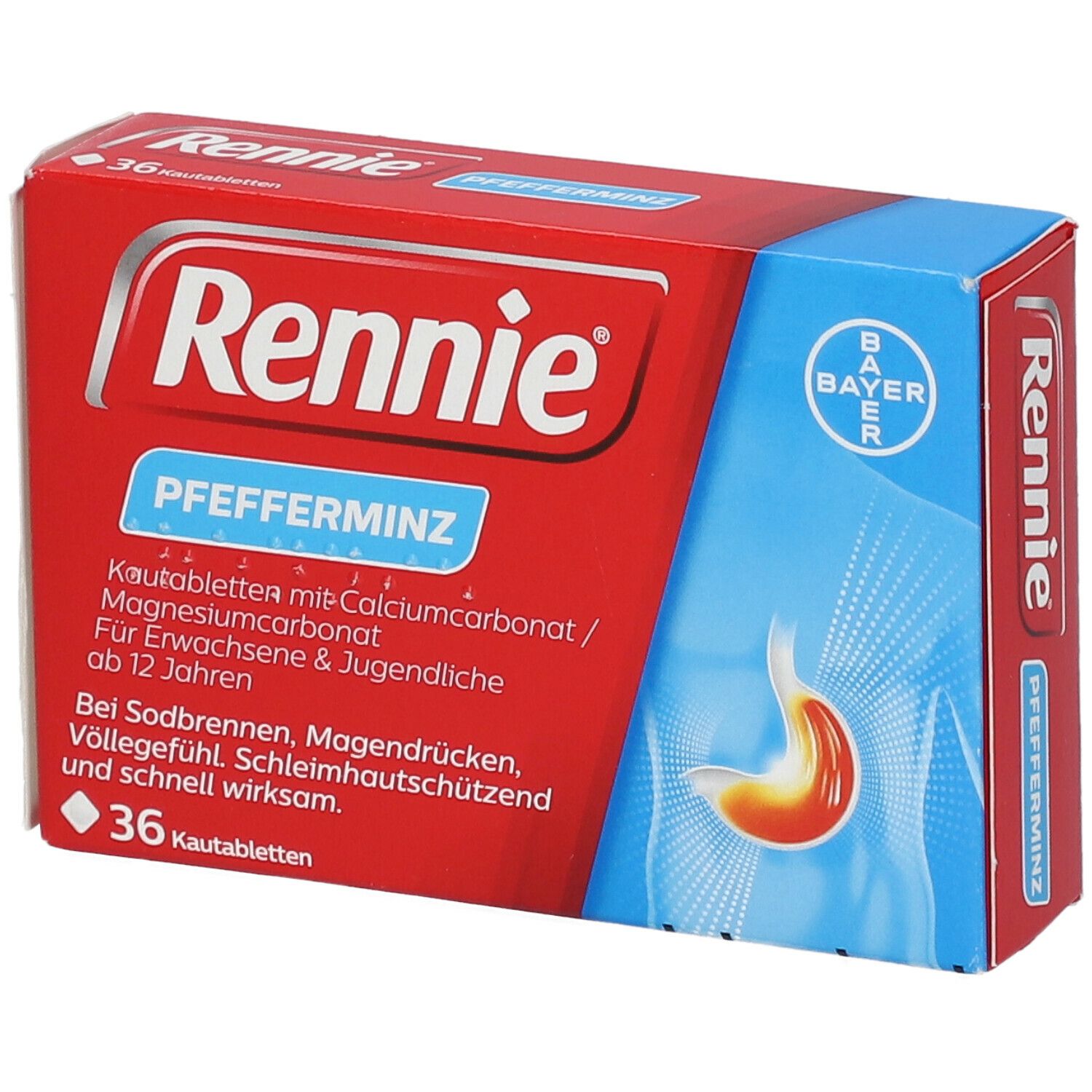 Rennie® Pfefferminz Kautabletten bei Sodbrennen