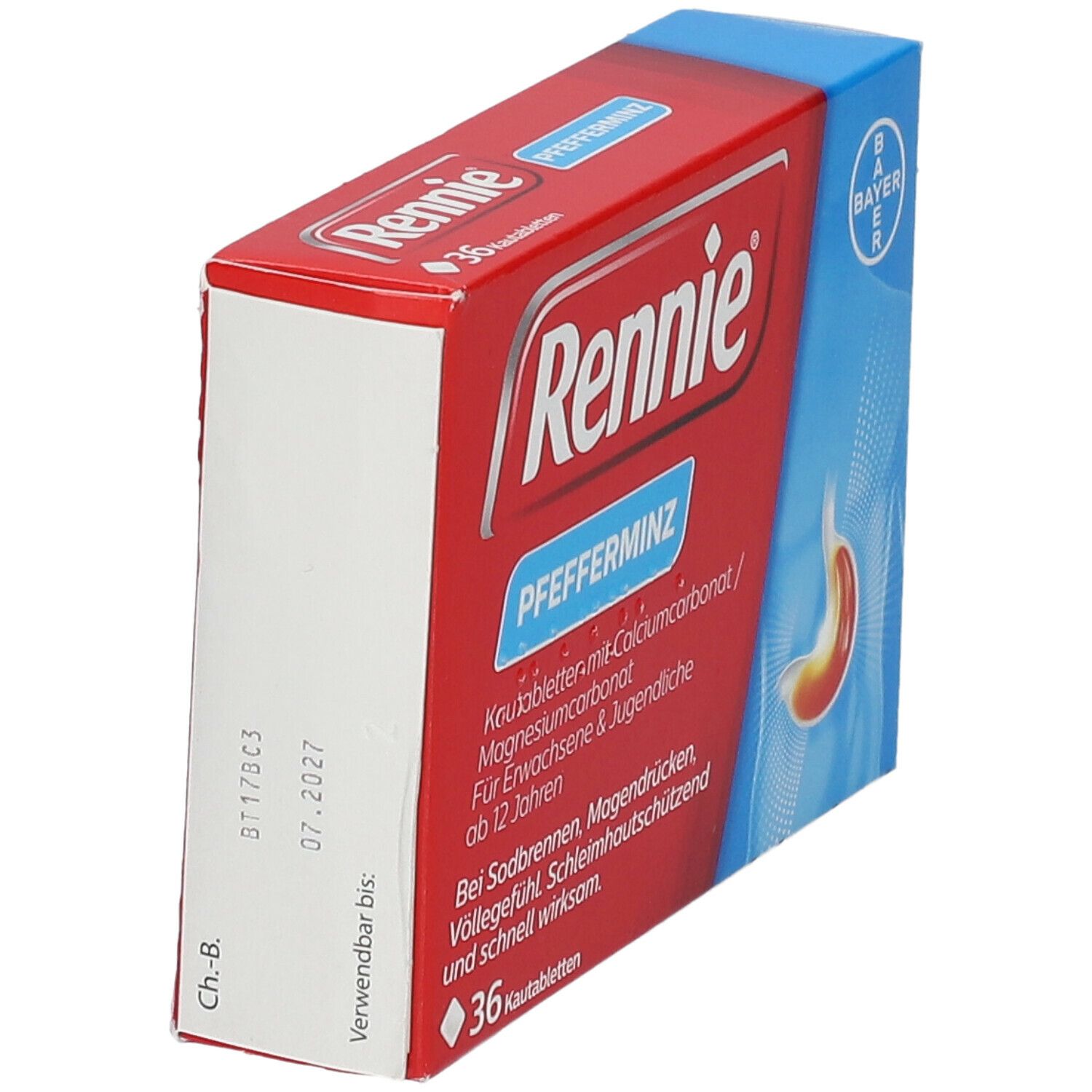 Rennie® Pfefferminz Kautabletten bei Sodbrennen