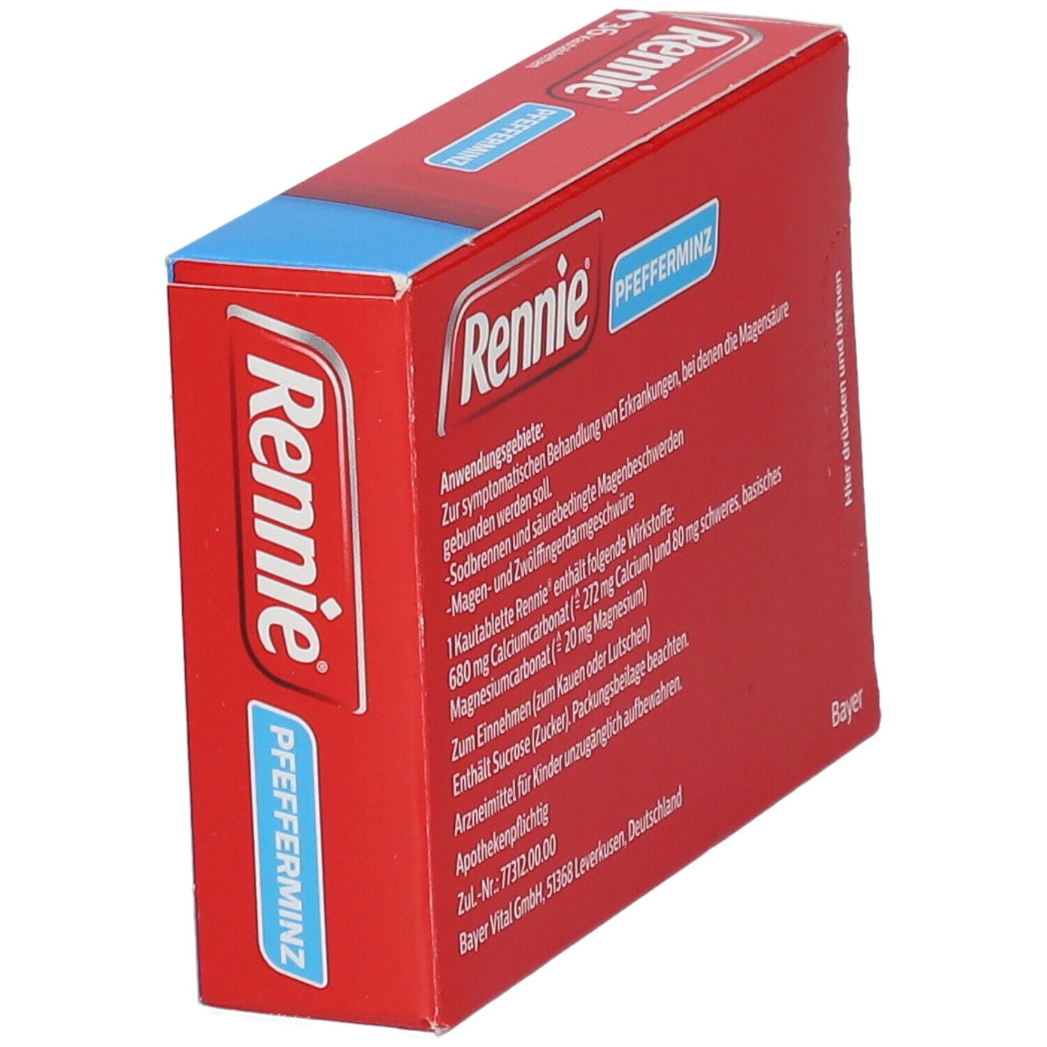 Rennie® Pfefferminz Kautabletten bei Sodbrennen