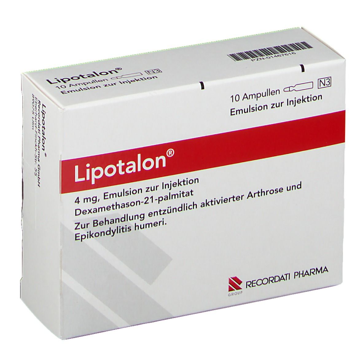 Lipotalon 4 mg Emulsion zur Injektion Ampullen 10x1 ml