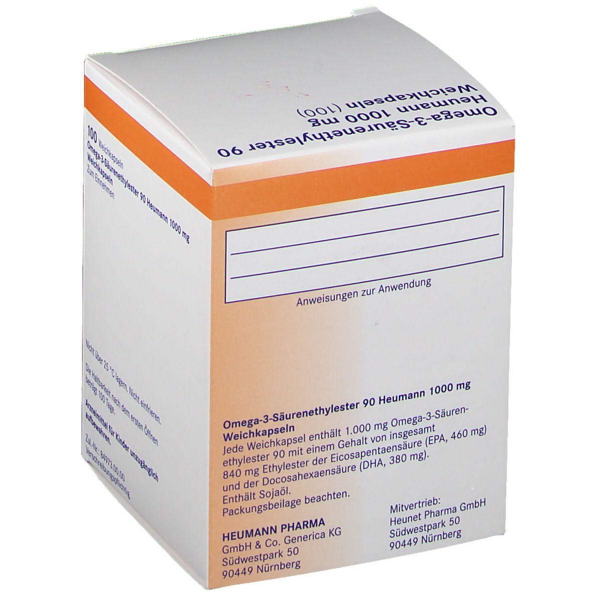 OMEGA 3 Saeurenethylester 90 Heumann 1000mg