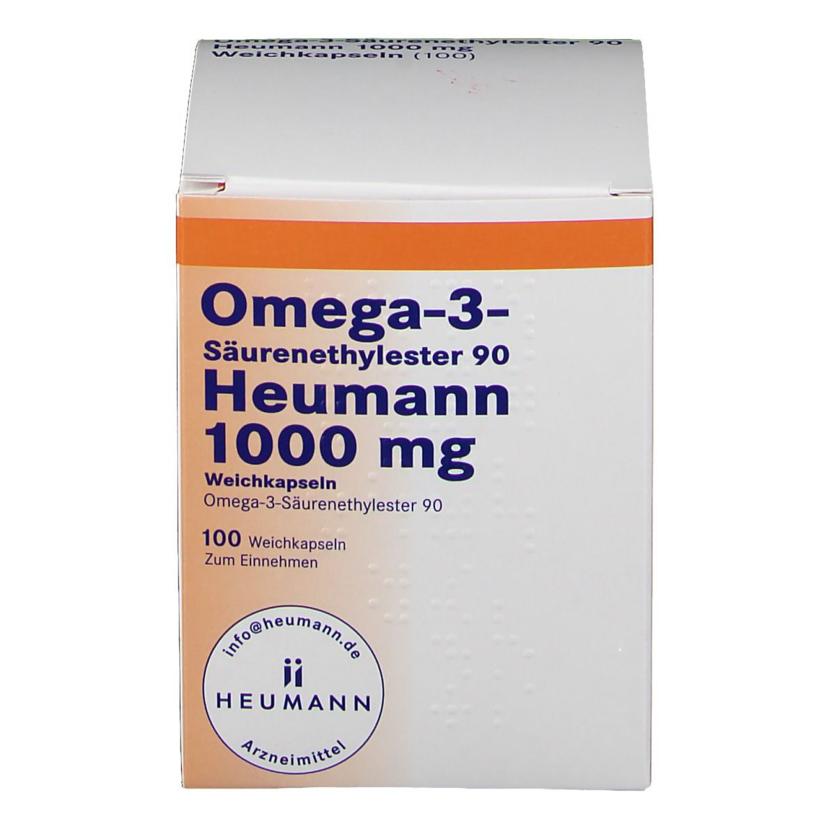 OMEGA 3 Saeurenethylester 90 Heumann 1000mg