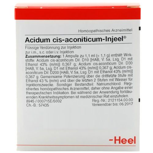 Acidum cis-aconiticum-Injeel® Ampullen