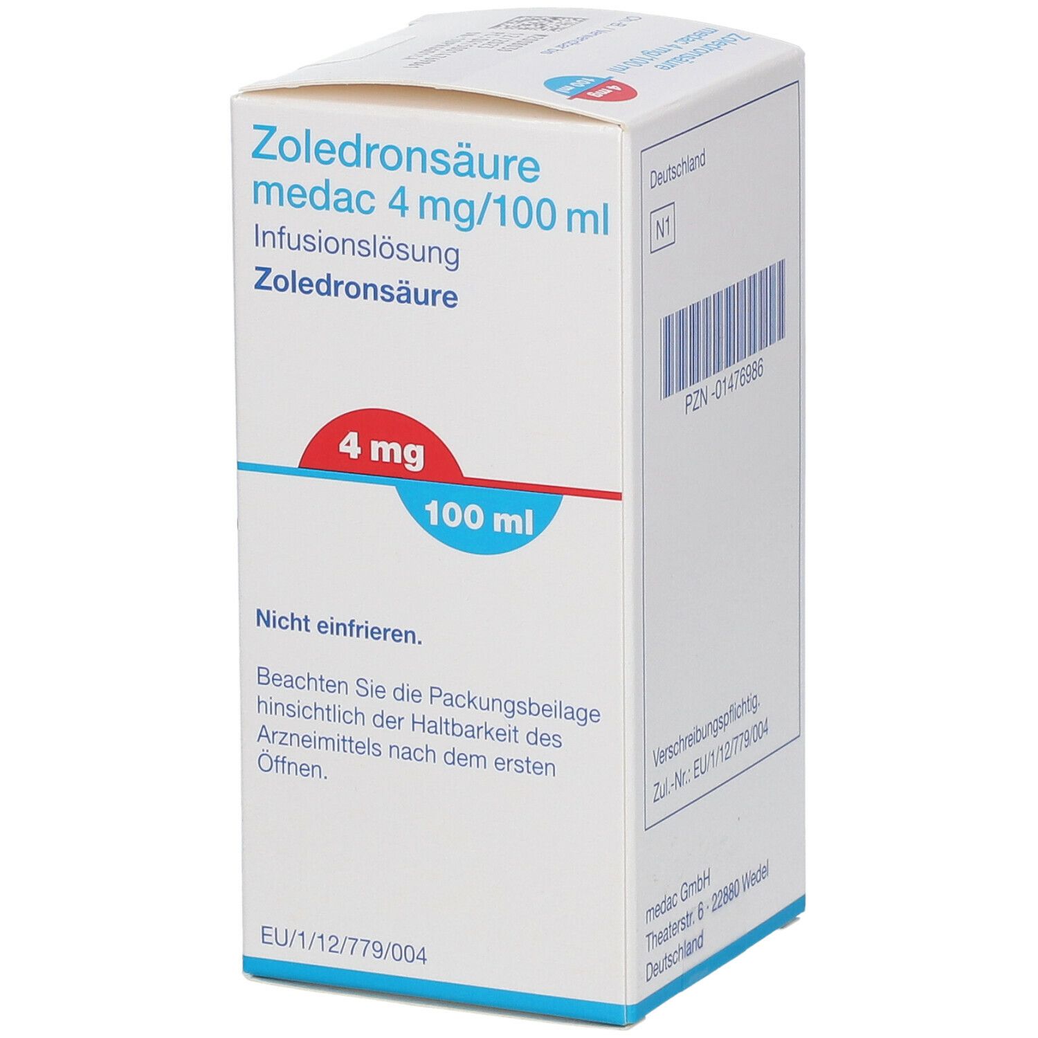 Zoledronsäure medac 4 mg/100 ml