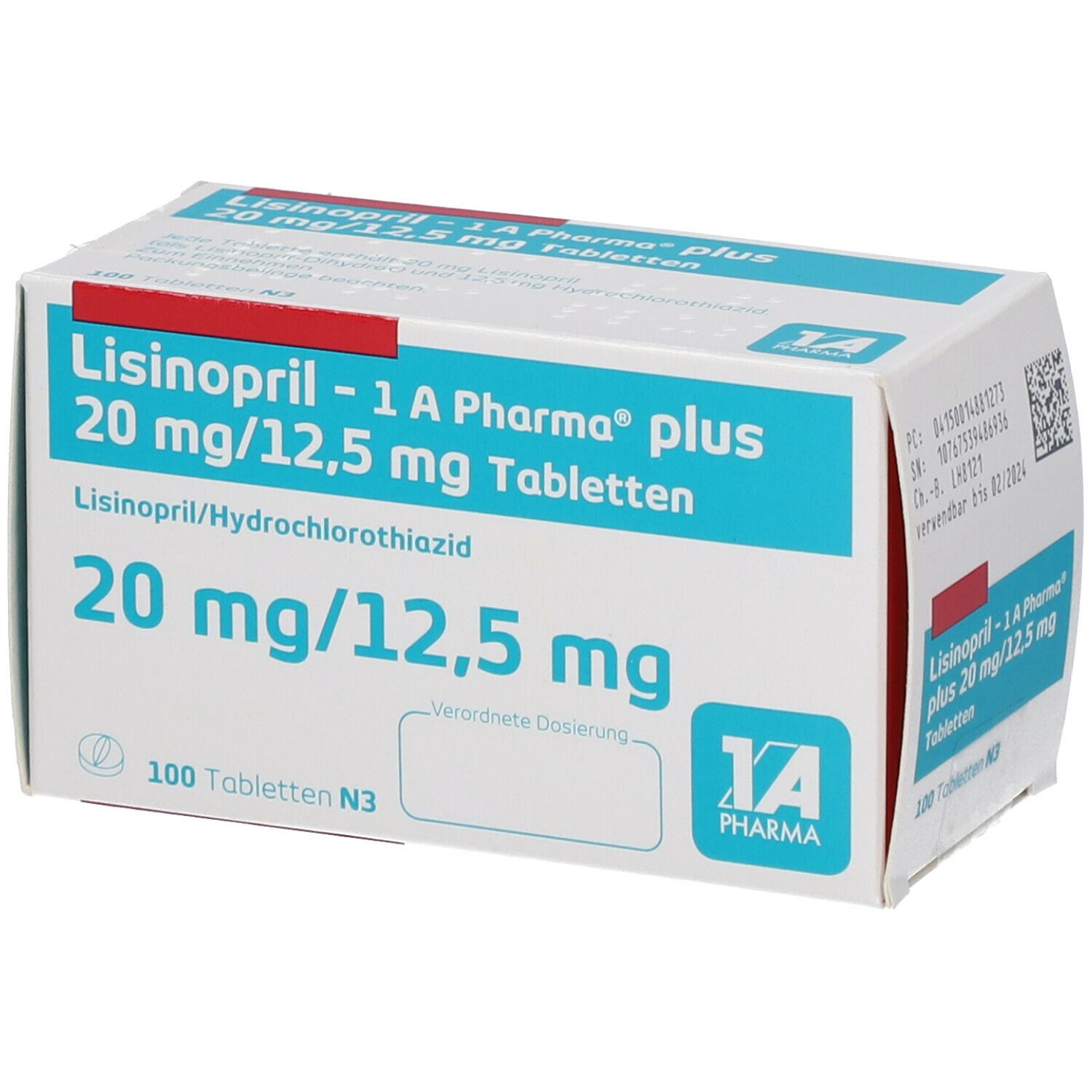 Lisinopril 1A Plus 20/12.5