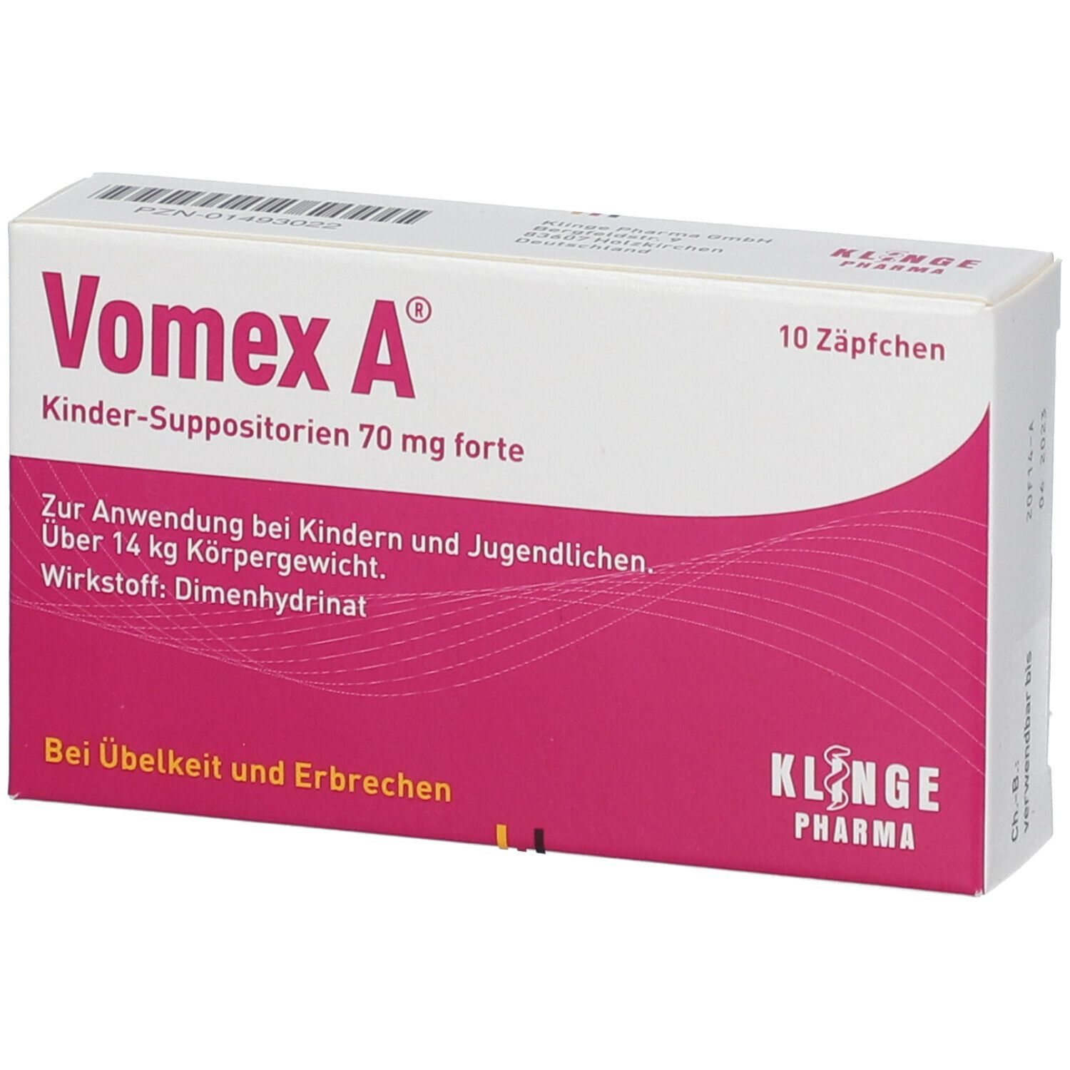 Vomex A forte 70 mg Kindersuppositorien