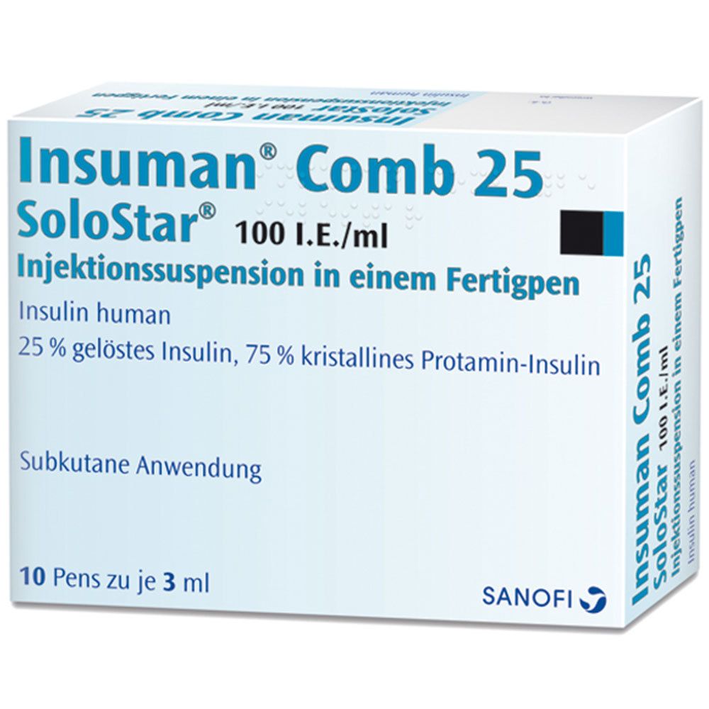 Insuman® Comb 25 SoloStar® 100 I.E./ml