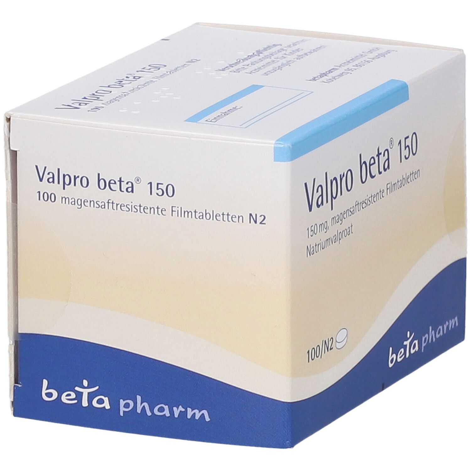 Valpro Beta 150 magensaftresistente Filmtabletten 100 St magensaftresistent