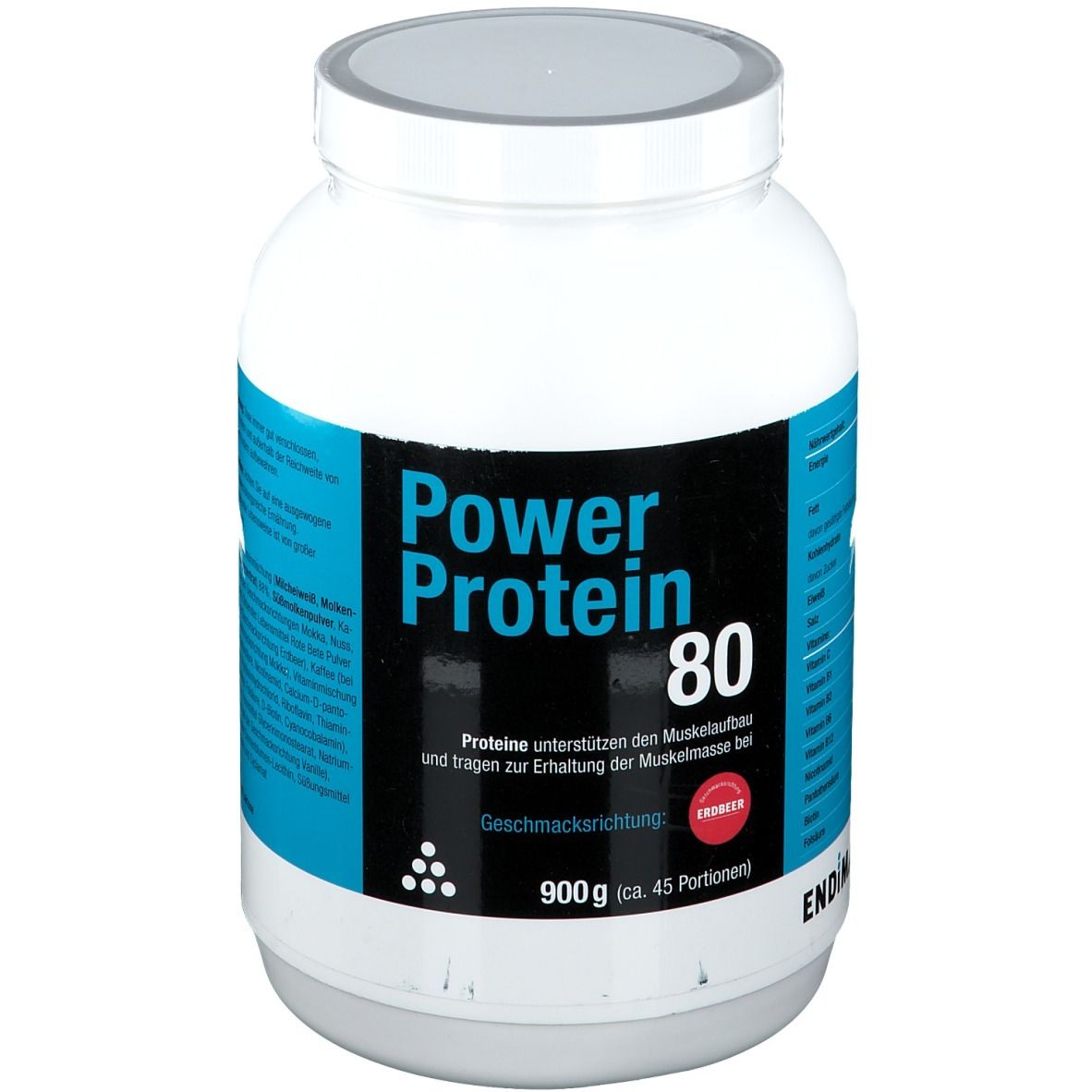 Power Protein 80 Erdbeer Pulver 900 g