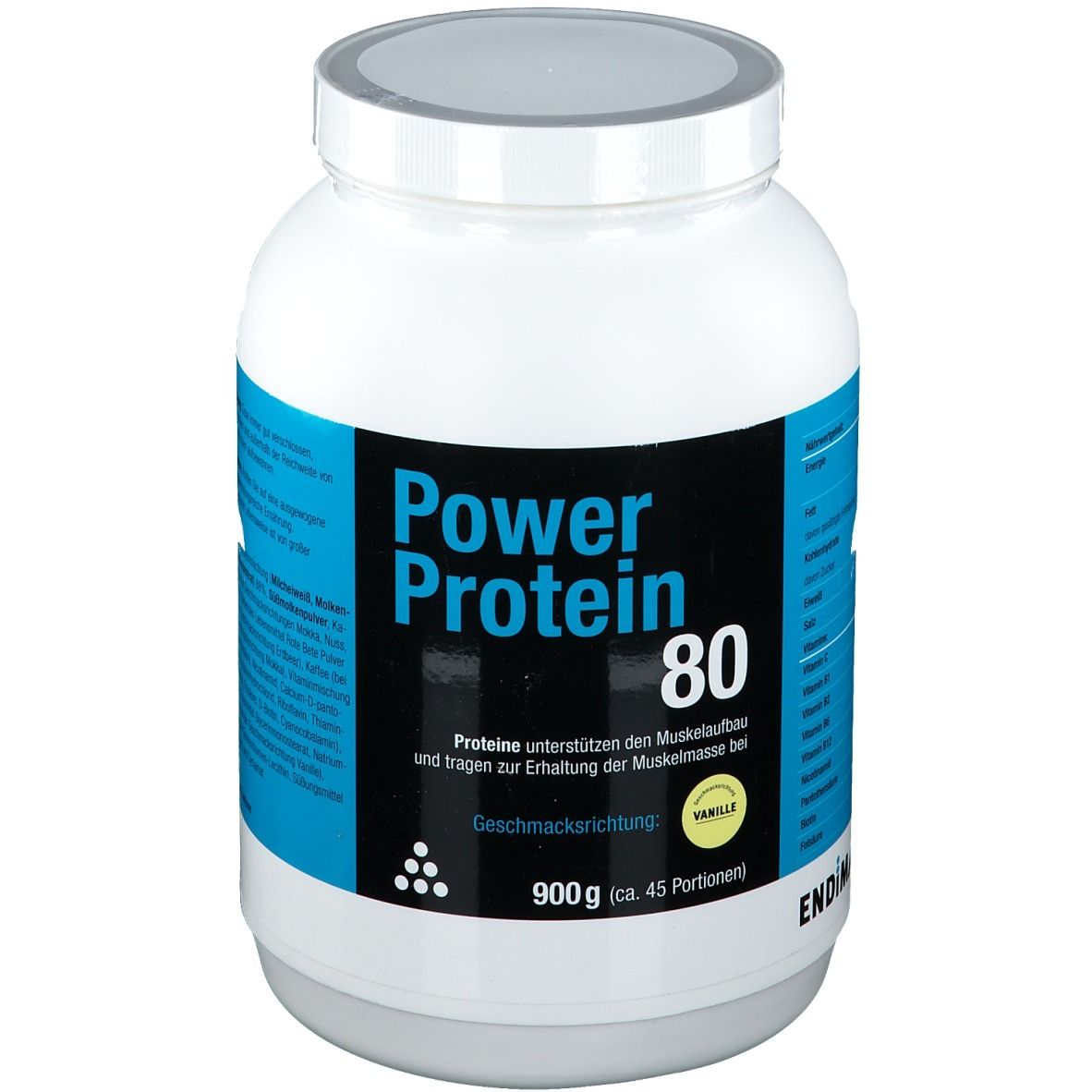 Power Protein 80 Vanille Pulver 900 g