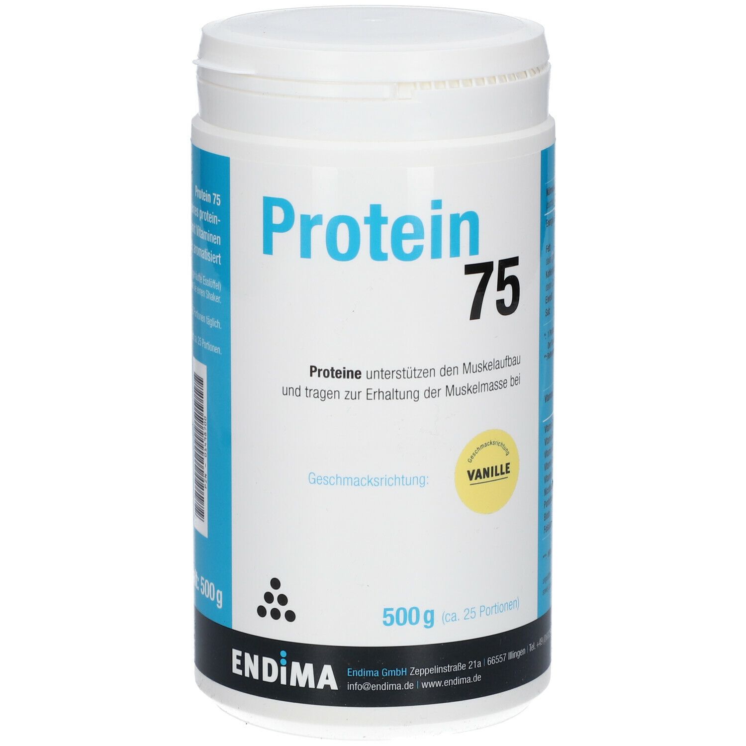 Endima® Protein 75 Vanille Pulver
