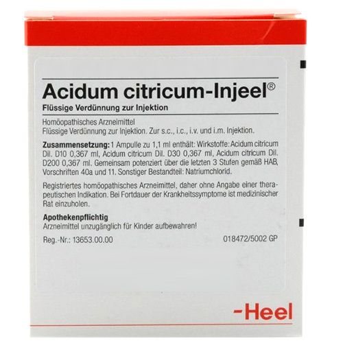 Acidum citricum-Injeel® 1,1 ml