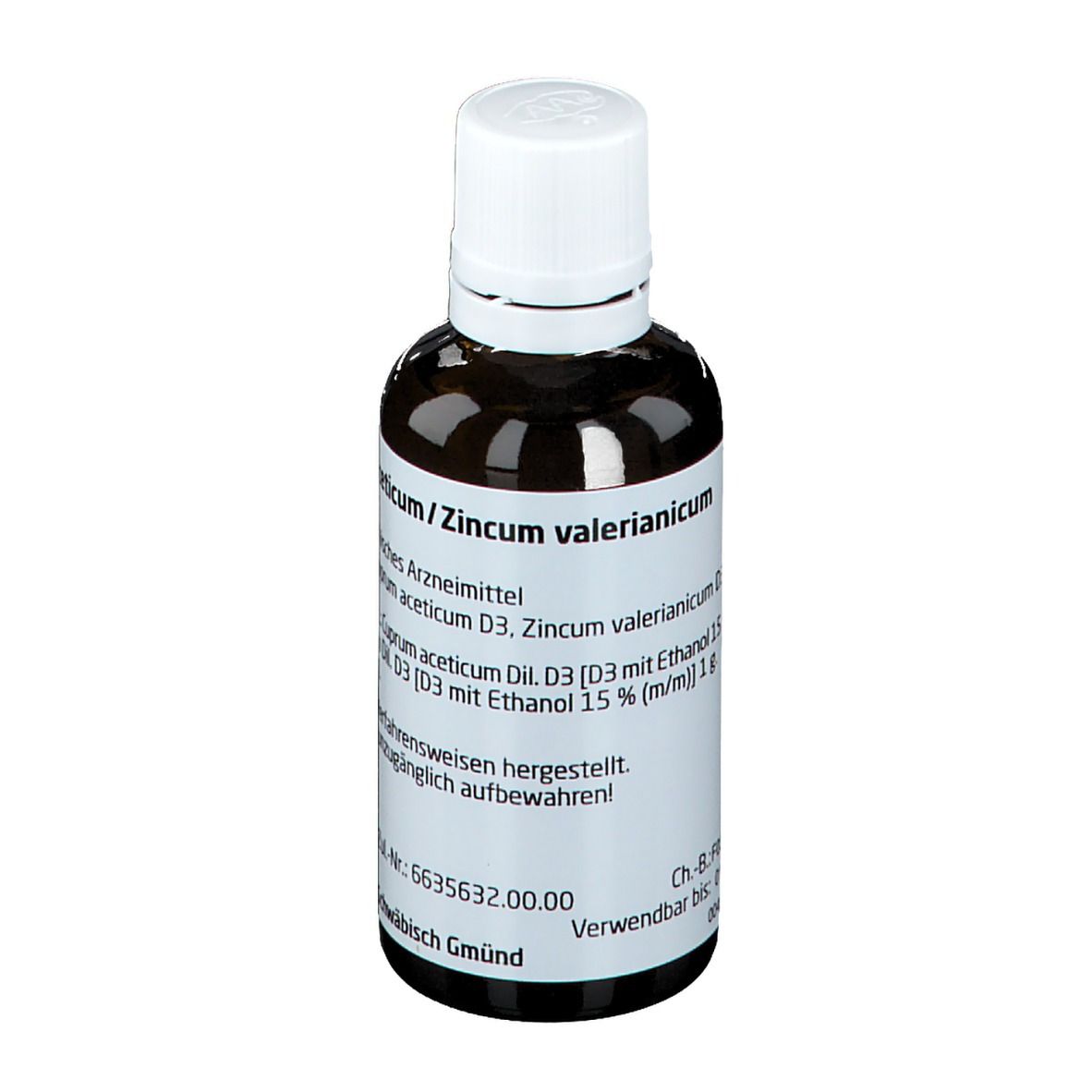 Cuprum ACETICUM/Zincum valerianicum Mischung 50 ml