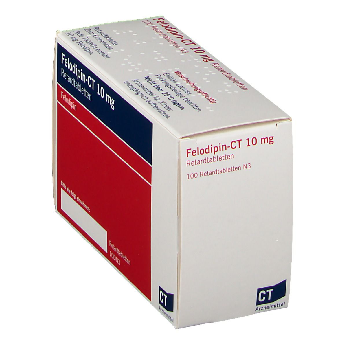 Felodipin-Ct 10 mg Retardtabletten 100 St Retard-Tabletten