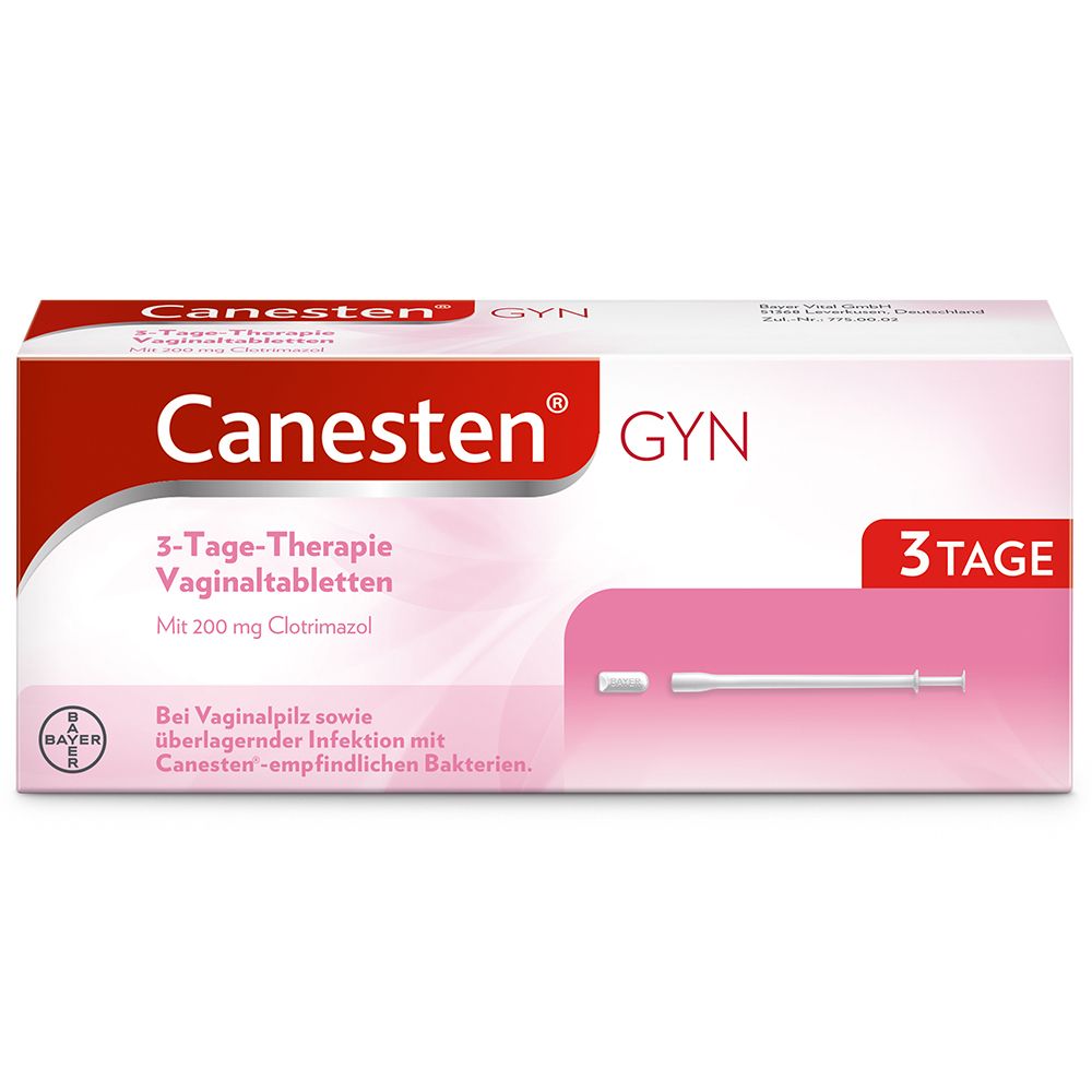 Canesten® GYN 3-Tage-Therapie Vaginaltabletten zur Behandlung von Scheidenpilz