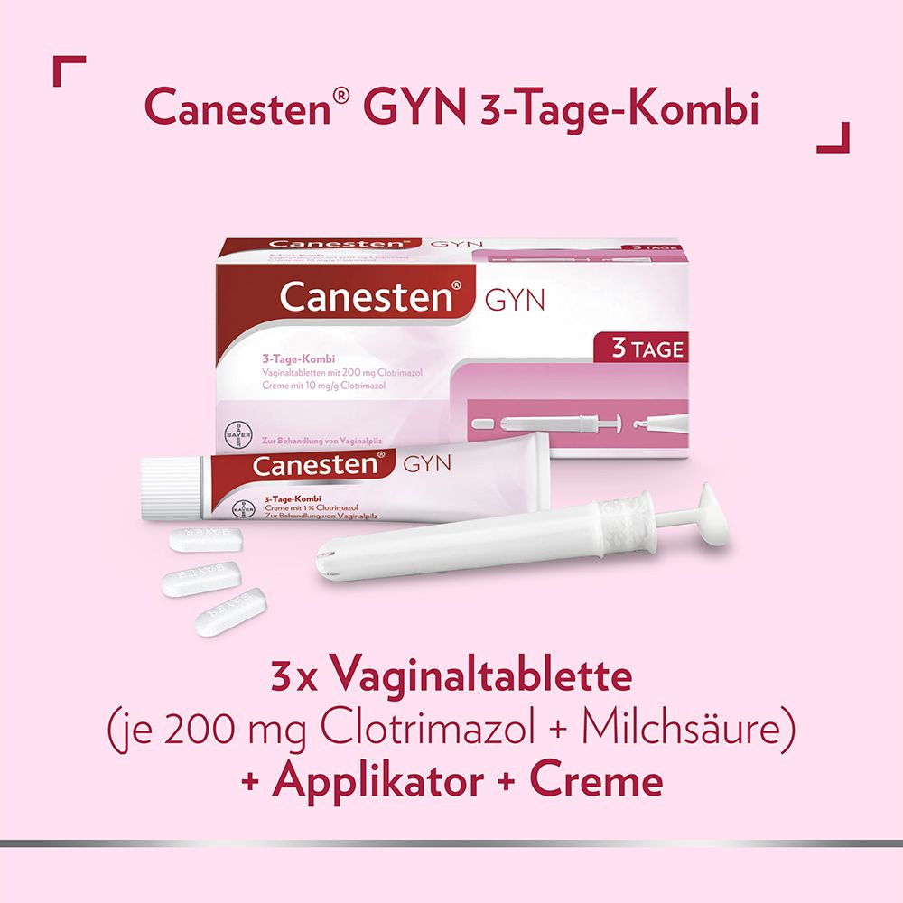Canesten® GYN 3-Tage-Kombi zur effektiven Behandlung von Scheidenpilz