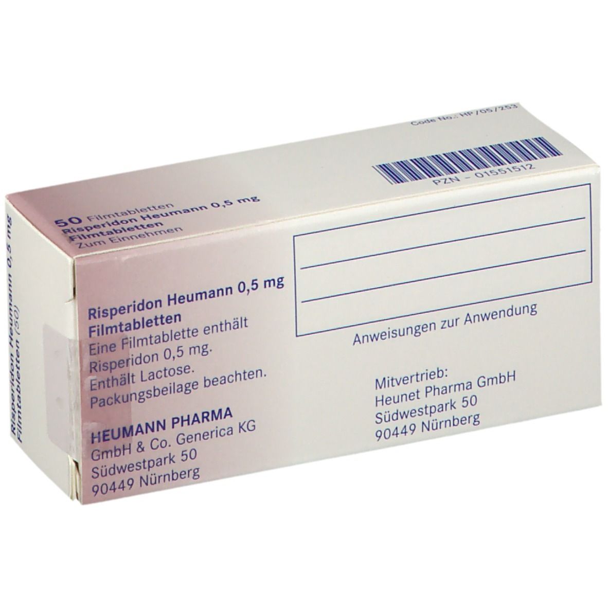 Risperidon Heumann 0,5 mg