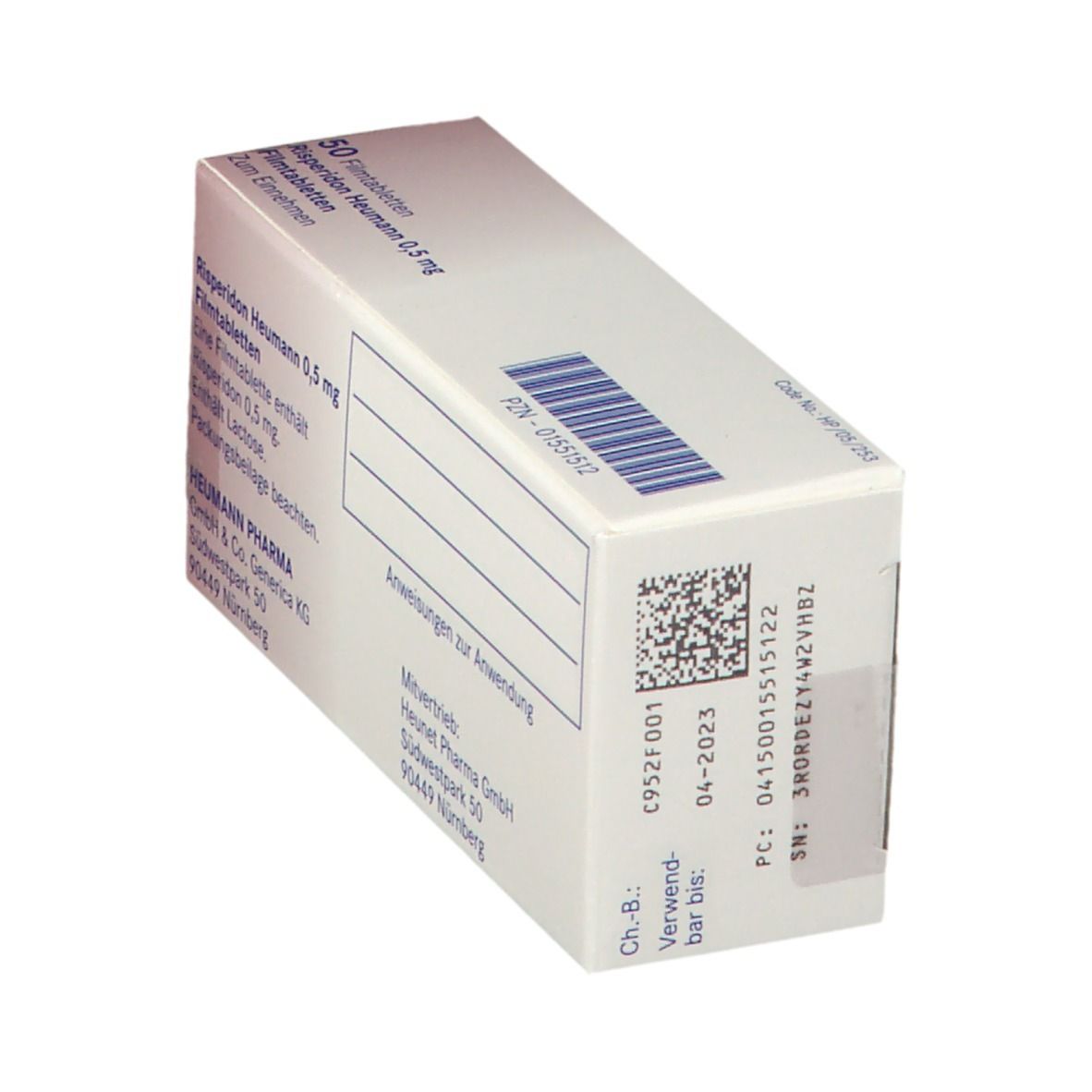 Risperidon Heumann 0,5 mg