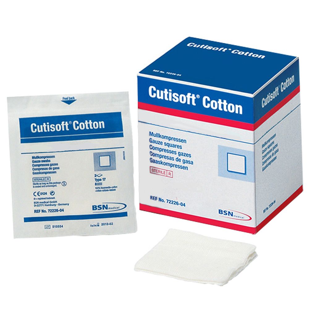 Cutisoft® Cotton steril 10 cm x 10 cm