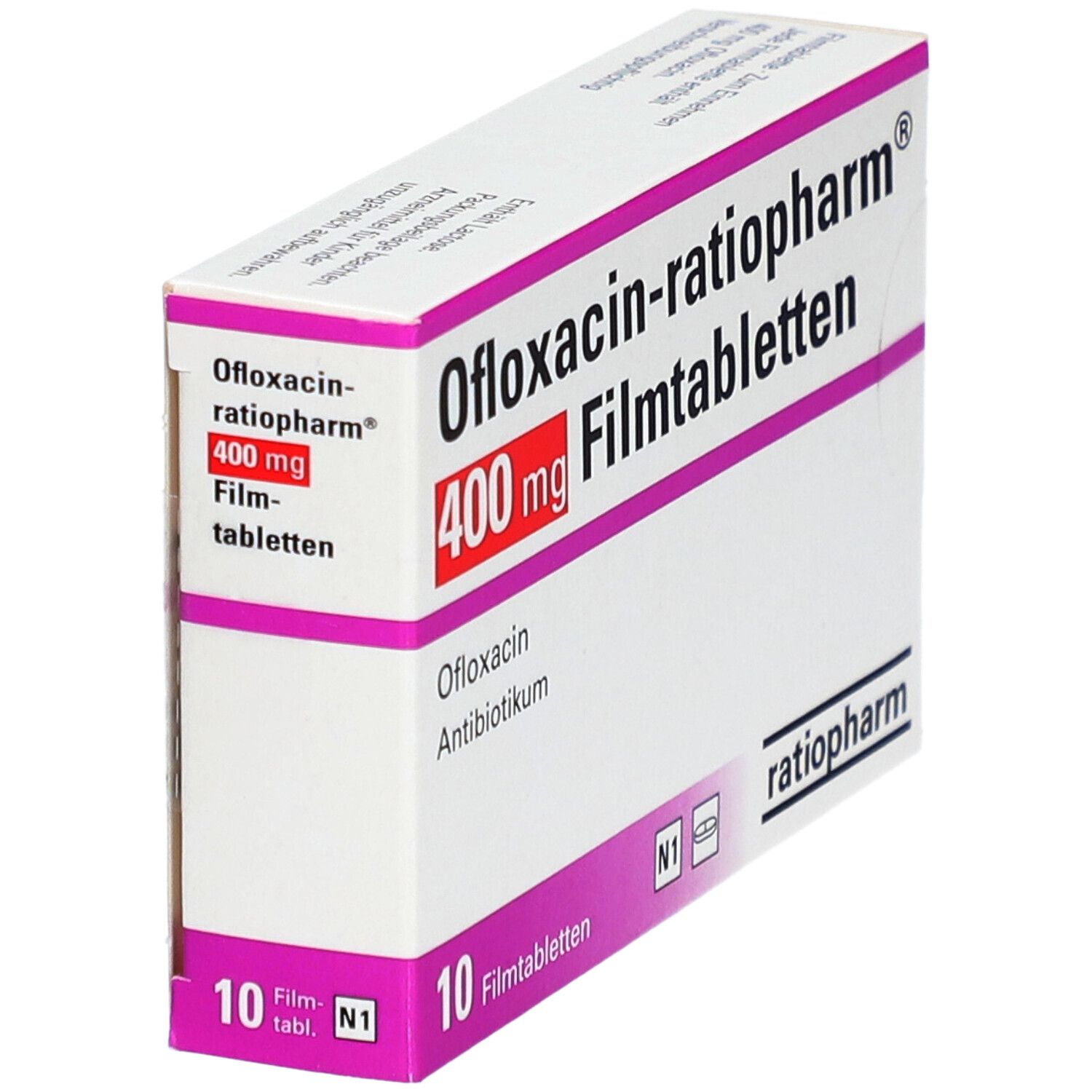 OFLOXACIN-ratiopharm 400 mg Filmtabletten 20 St