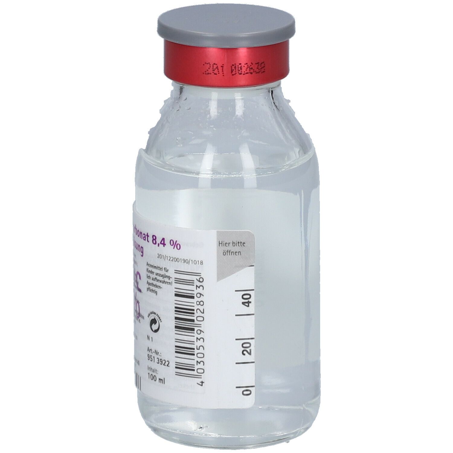 Natriumhydrogencarbonat 8,4% B.Braun Glas