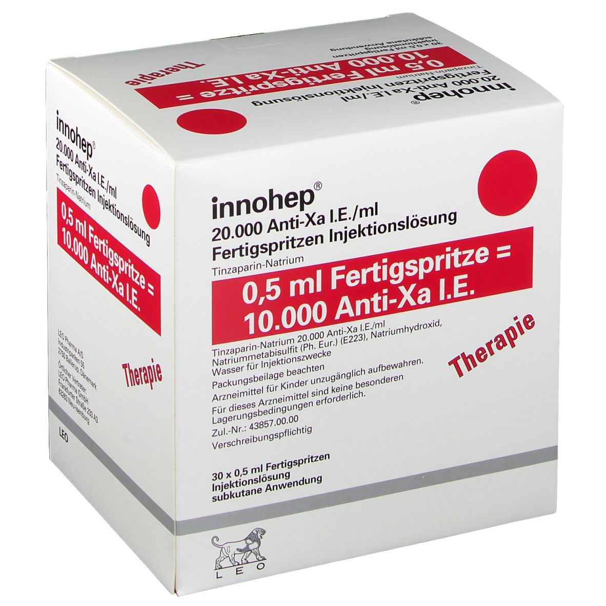 Innohep® 20.000 Anti-Xa I.E./ ml 0,5 ml