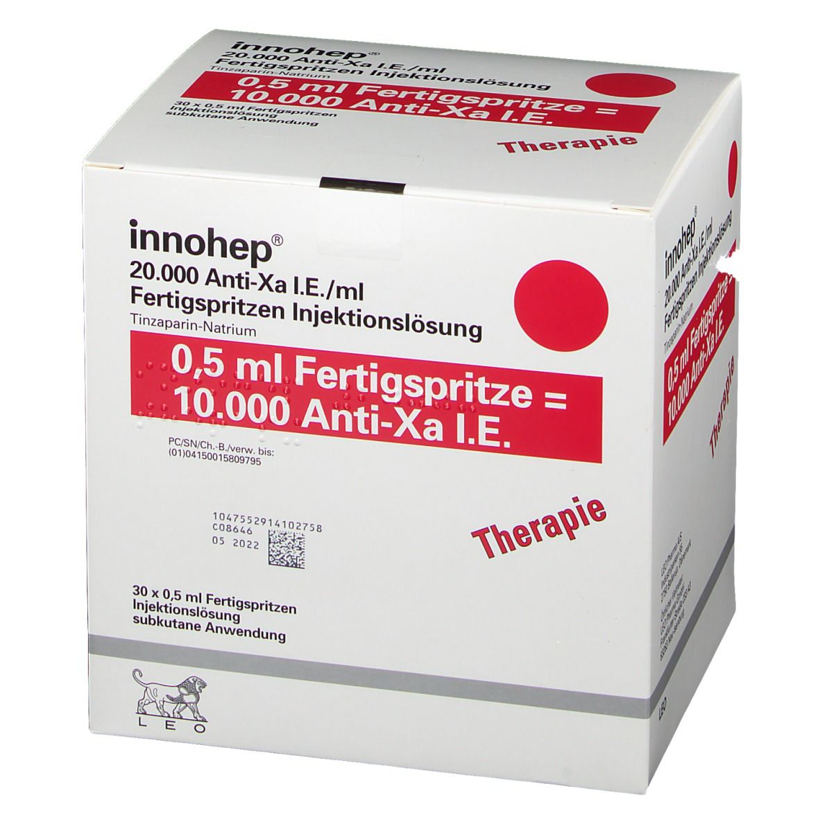 Innohep® 20.000 Anti-Xa I.E./ ml 0,5 ml