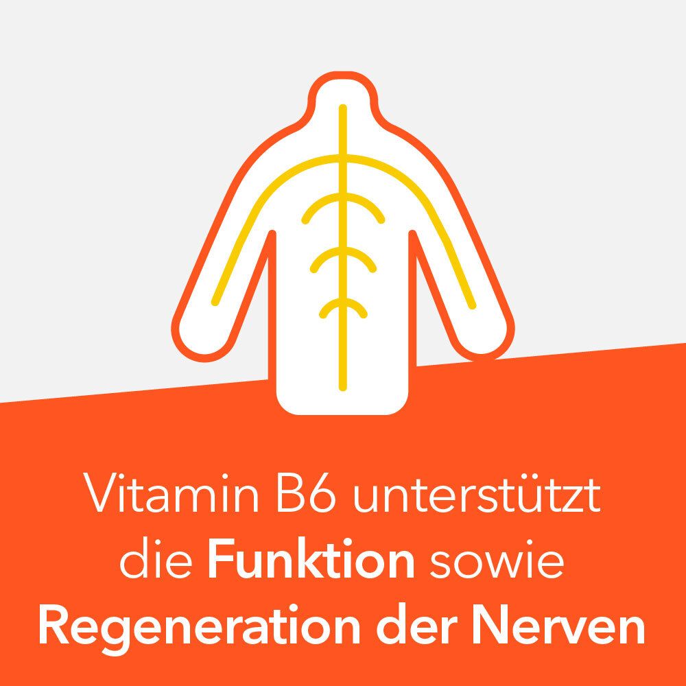 Vitamin-B6-ratiopharm® 40 mg Filmtabletten – zur Vorbeugung und Behandlung von Nervenerkrankungen aufgrund eines Vitamin B6-Mangels; mit Pyridoxinhydrochlorid
