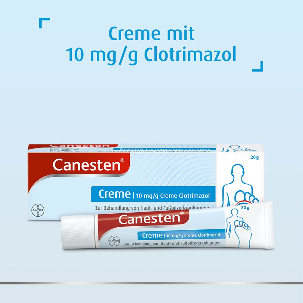 Canesten® Clotrimazol Creme gegen Haut- und Fußpilz