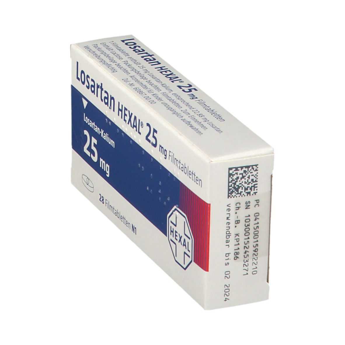 Losartan Hexal 25 mg Filmtabletten 28 St