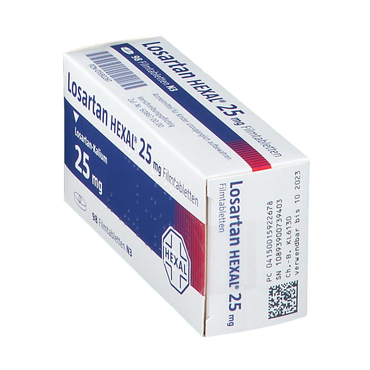 Losartan Hexal 25 mg Filmtabletten 98 St