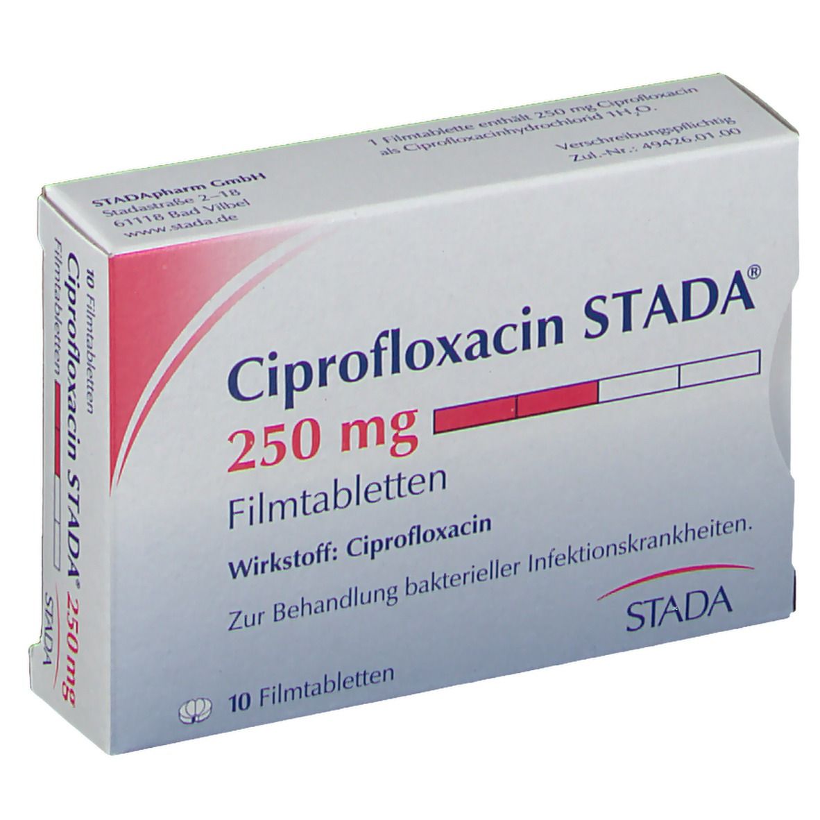 Ciprofloxacin stada 250 mg