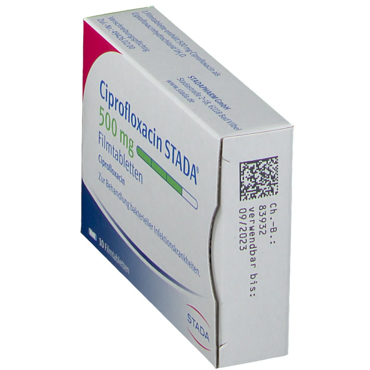 Ciprofloxacin Stada 500 mg Filmtabletten 10 St