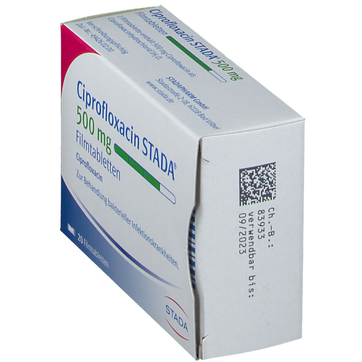 Ciprofloxacin Stada 500 mg Filmtabletten 28 St